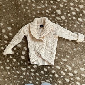 Baby Gap Shawl collar cable knit cardigan